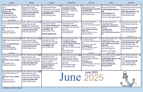 Calendar June 2025